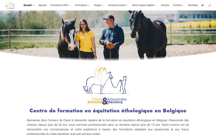 Screenshot of formations-equestres.be