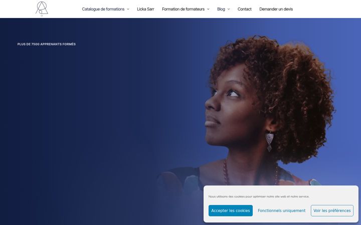 Screenshot of formationspasapas.fr