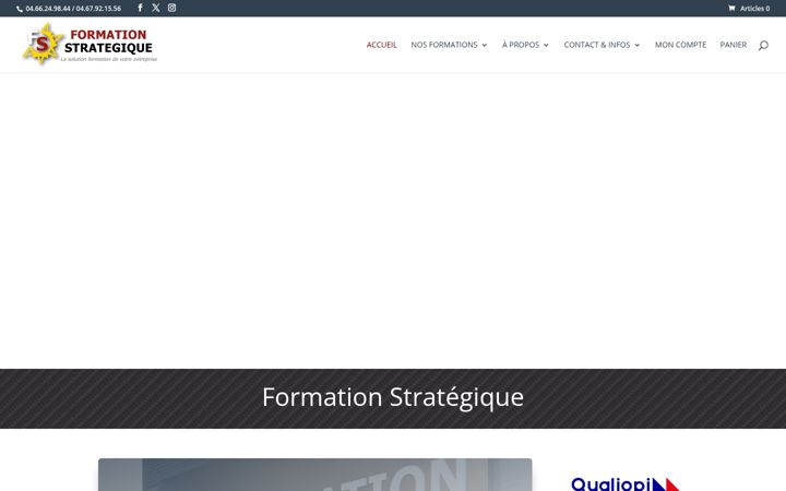 Screenshot of formationstrategique.fr