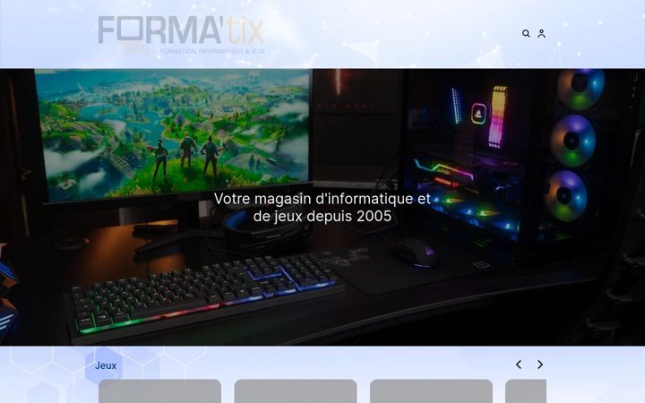 Screenshot of formatixstore.fr