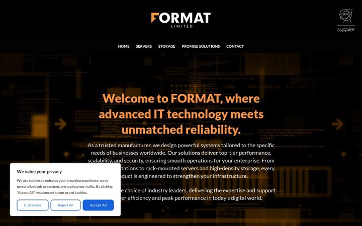 Screenshot of formatlimited.com