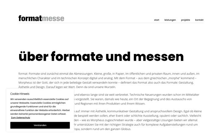 Screenshot of formatmesse.de