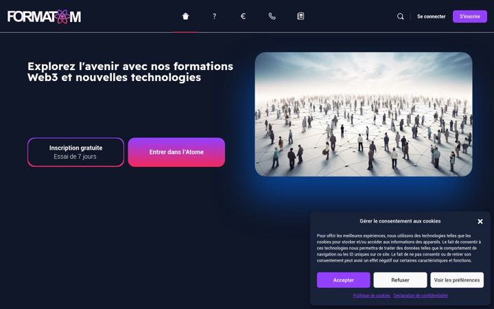 Screenshot of formatom.fr