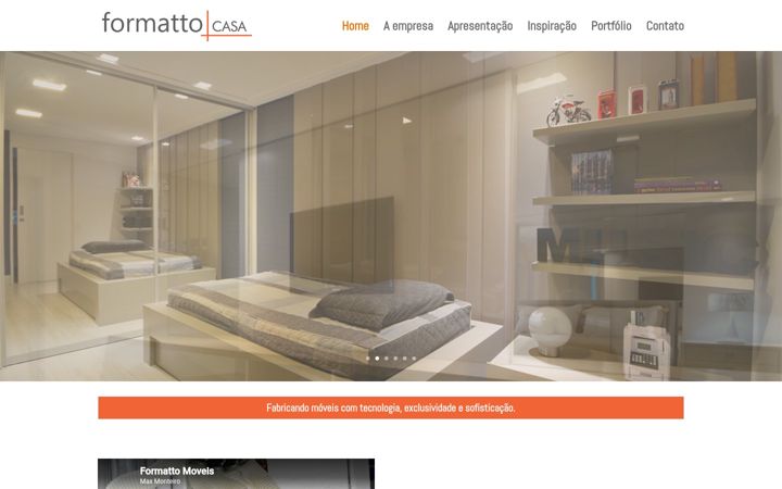 Screenshot of formattocasa.com.br