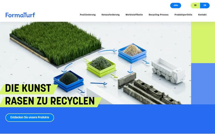 Screenshot of formaturf.com