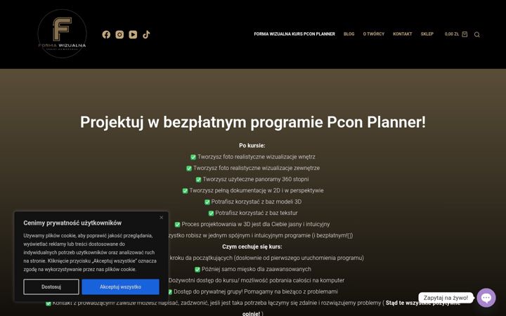 Screenshot of formawizualna.pl