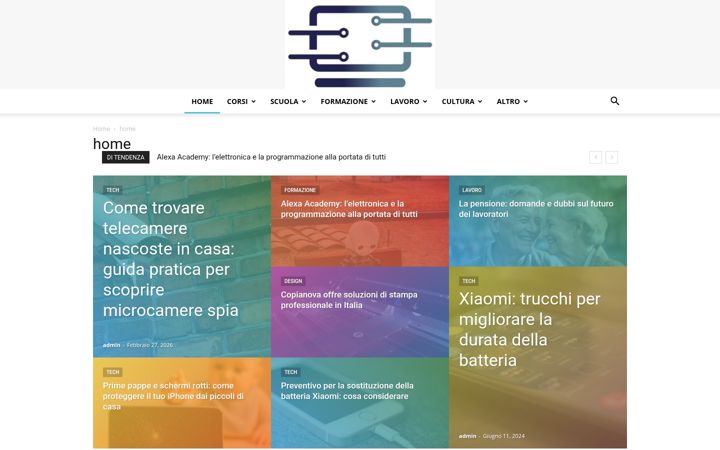 Posnetek zaslona formazioneinformatica.it