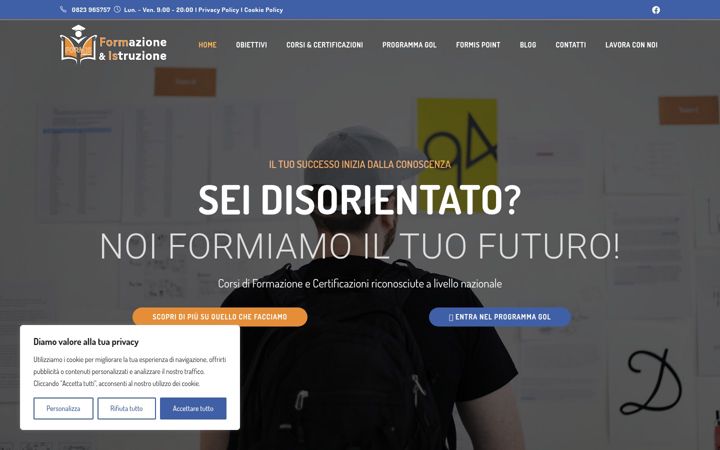 Posnetek zaslona formazioneistruzione.it