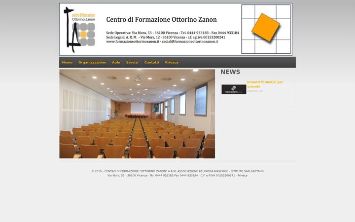 Skærmbillede af formazioneottorinozanon.it