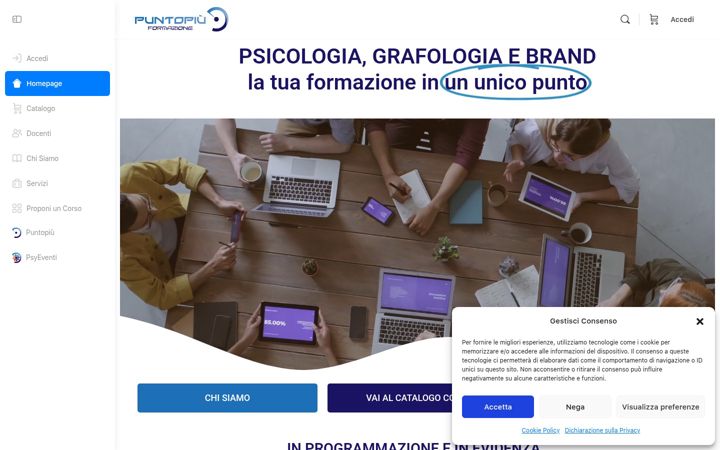 Screenshot of formazionepuntopiu.it