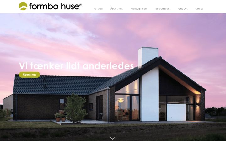 Screenshot of formbo.dk