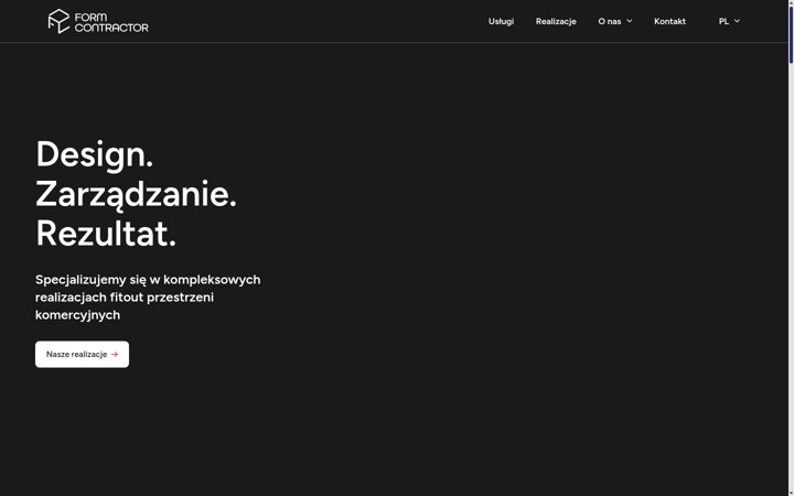 Screenshot of formcontractor.pl