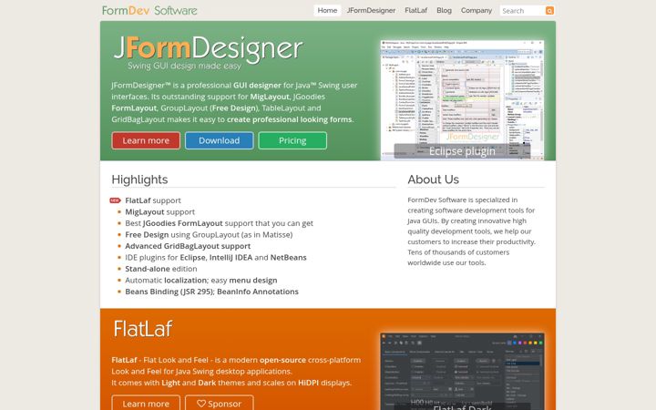 Screenshot of formdev.com