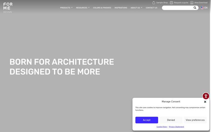 Screenshot of formedesign.com