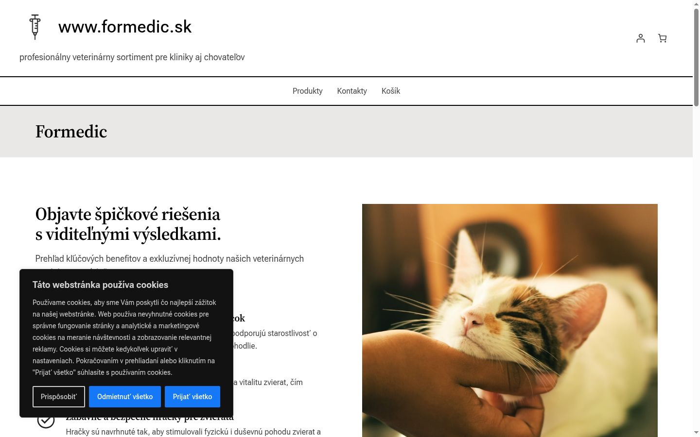 Snimka zaslona bannera za privolu prikazanog prije bilo kakve interakcije