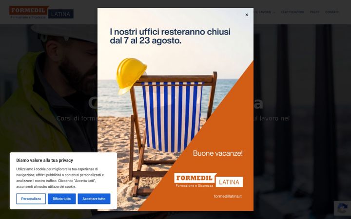 Screenshot of formedillatina.it
