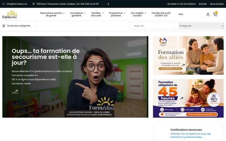 Capture d'écran de formeduc.ca
