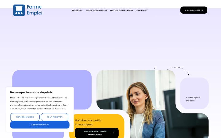 Screenshot of formeemploi.fr