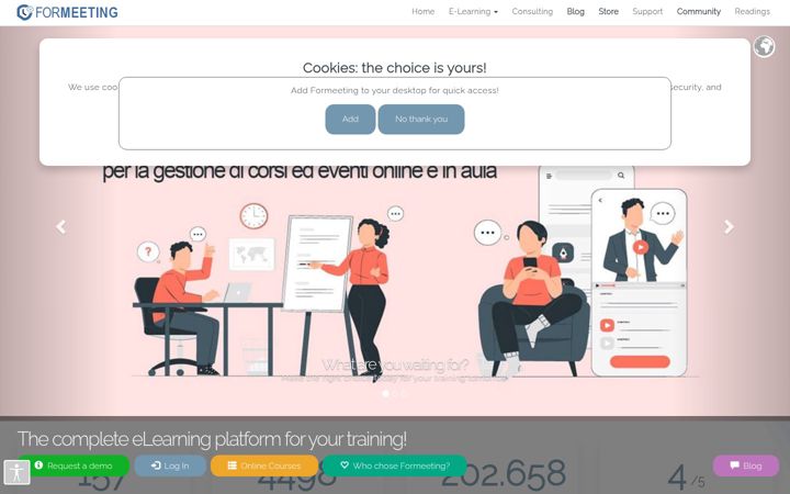 Screenshot of formeeting.it