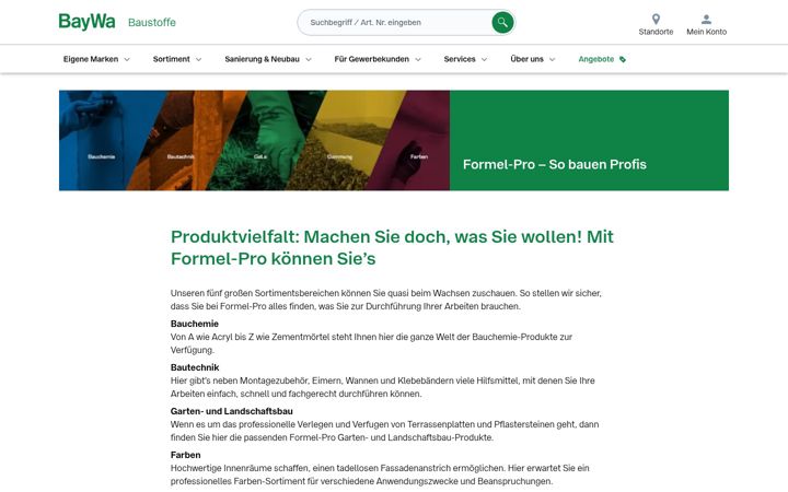 Screenshot of formel-pro.de