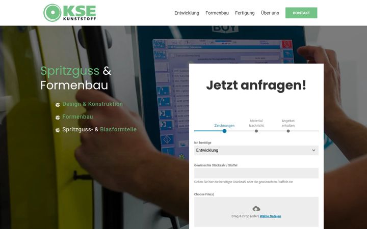 Screenshot ta' formenbau-spritzguss.de