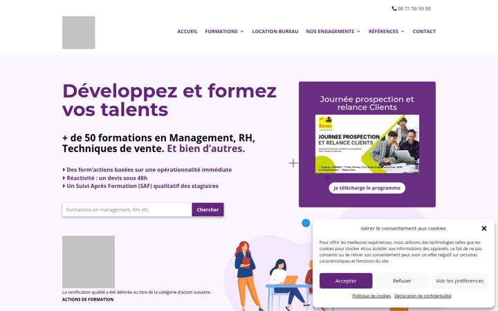 Screenshot of formeo.fr