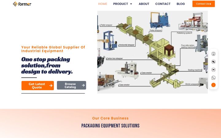 Screenshot of formermachinery.com