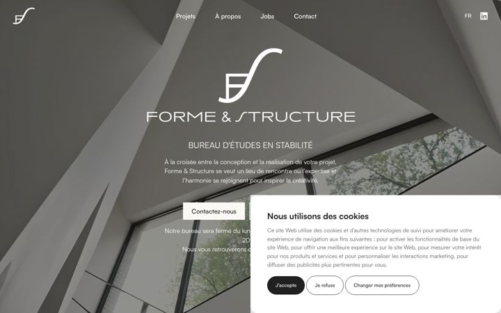Screenshot of formestructure.be