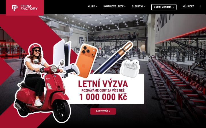 Screenshot of formfactory.cz