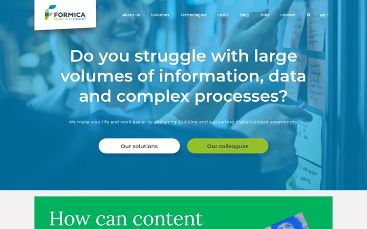 Screenshot of formica.digital