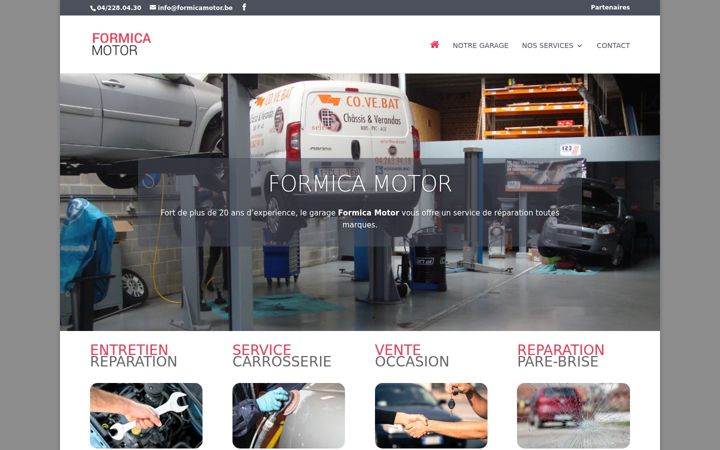 Screenshot of formicamotor.be
