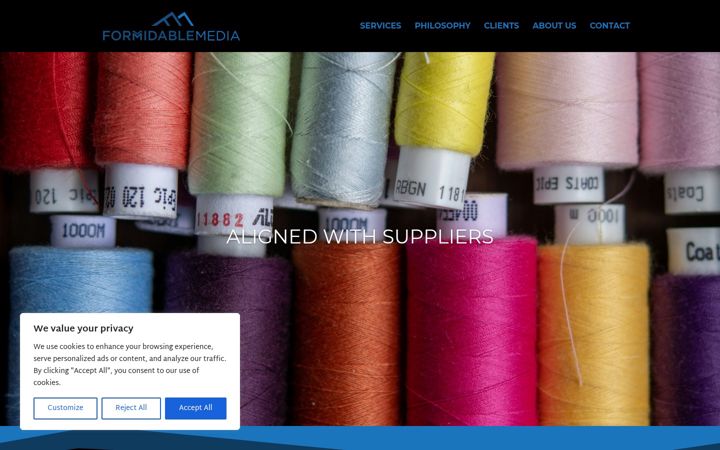 Screenshot of formidable-media.com