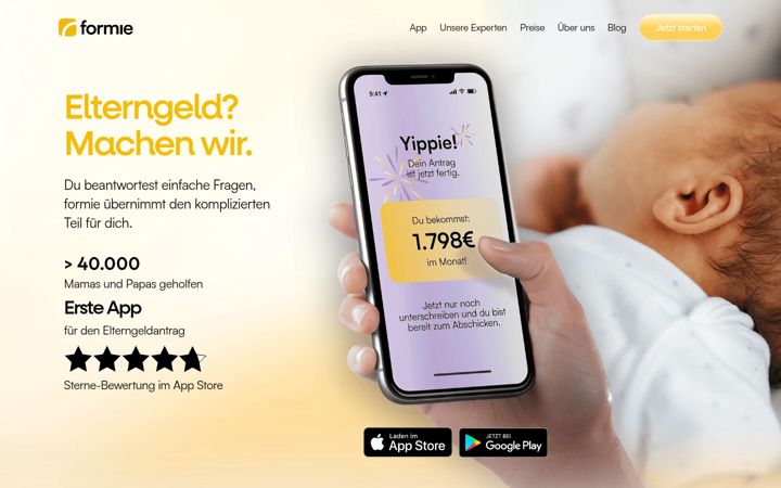 Screenshot of formie.de