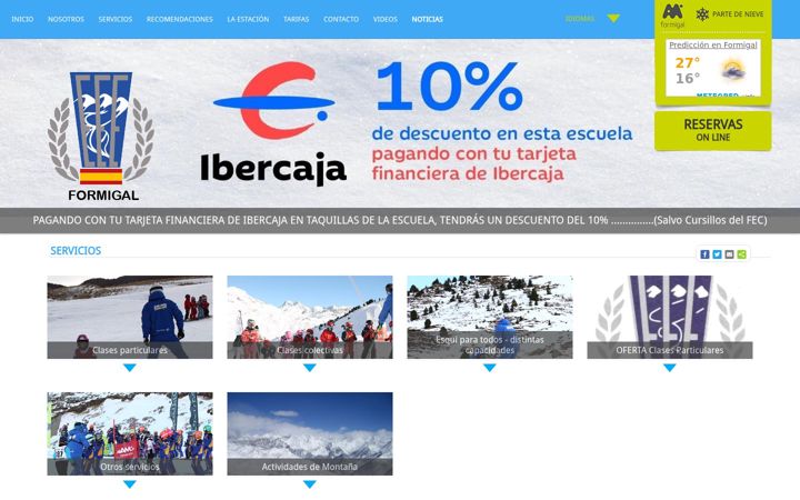 Screenshot of formigalescuelaesqui.es