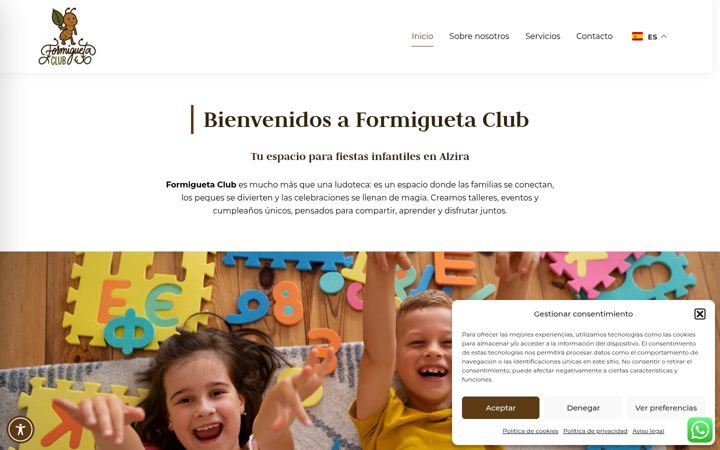 Screenshot of formiguetaclub.com