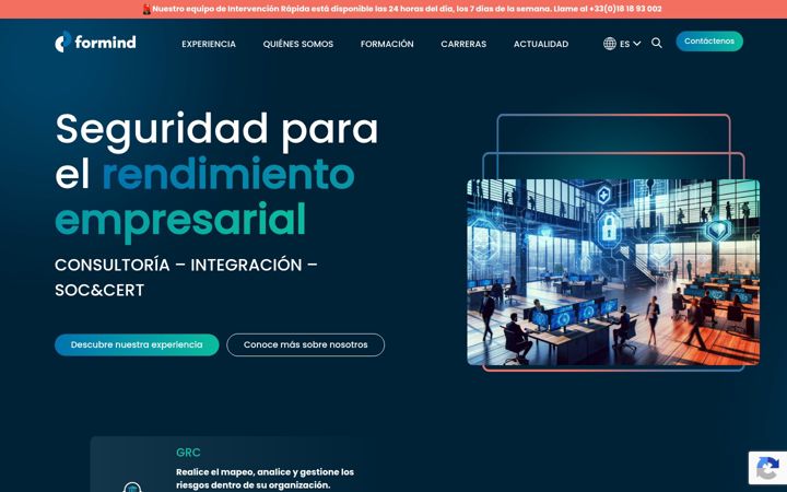 Screenshot of formind.es
