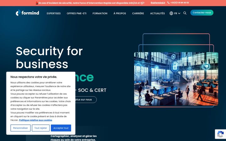 Screenshot of formind.fr