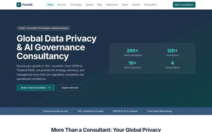 Screenshot of formiti.com