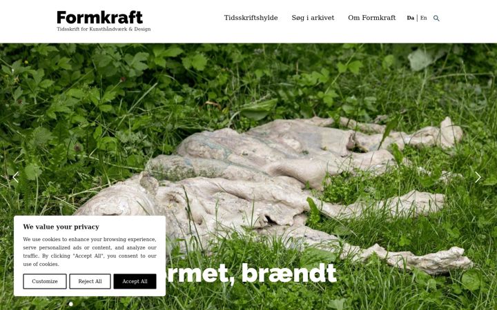 Screenshot of formkraft.dk