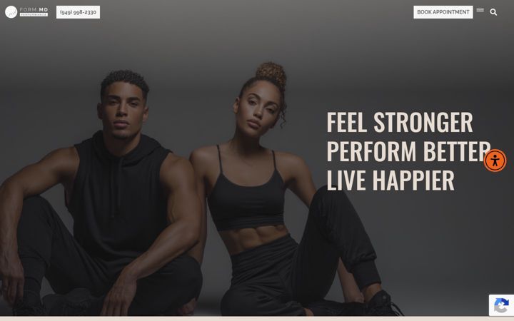 Screenshot of formmdperformance.com