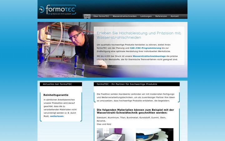 Screenshot of formo-tec.de
