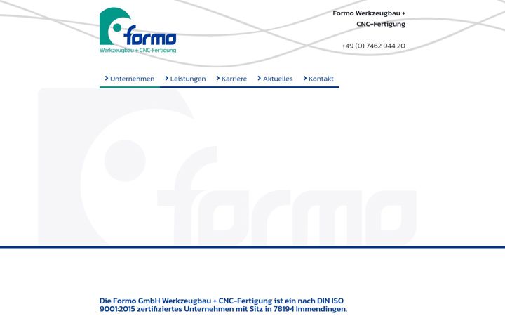 Screenshot of formo.de