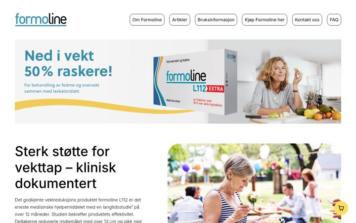 Screenshot of formoline.no