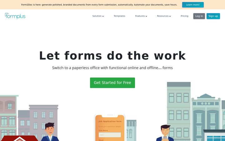 Screenshot of formpl.us