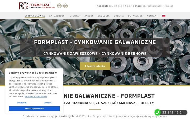 Screenshot of formplast.com.pl