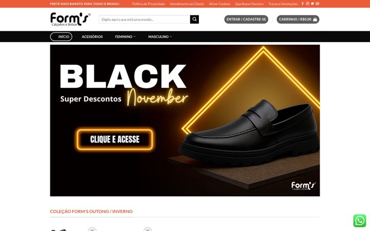 Skärmbild av formsbrasil.com.br