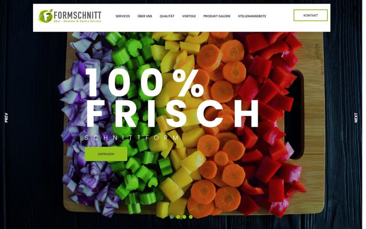 Screenshot of formschnitt-gastro.de