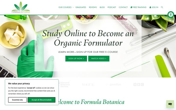 Screenshot of formulabotanica.com