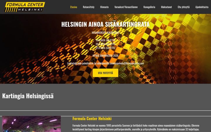Screenshot of formulacenter.com