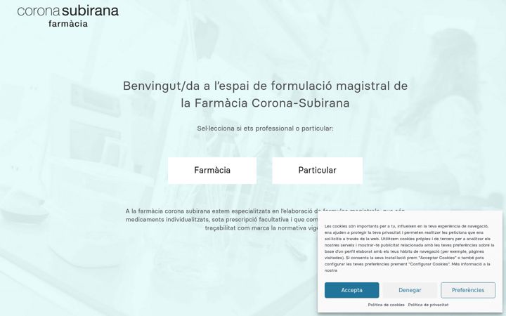 Screenshot of formulaciomagistral.com